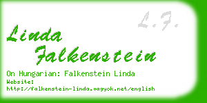 linda falkenstein business card